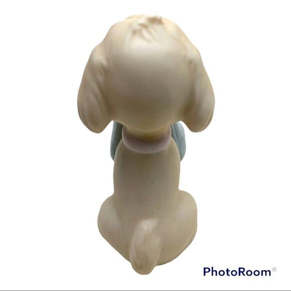 Vintage 1982 Enesco Precious Moments Puppy Holding Slippers- Retired - Picture 3 of 6